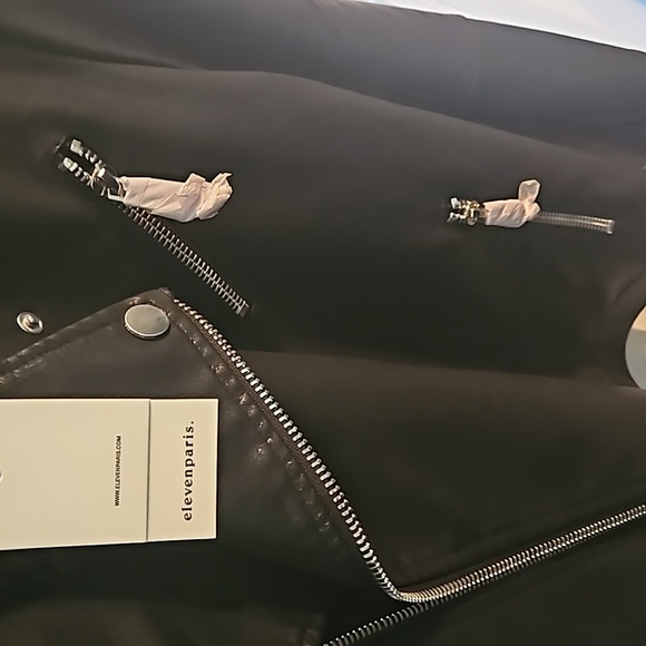 ELEVEN PARIS FAUX MOTO JACKET - Picture 3 of 7